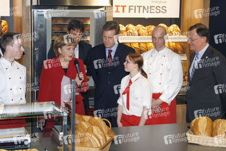 Angela Merkel, Achim Berg, Chrisitian Wulff, Stephan Weil