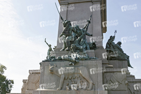 Sockel des Reiterstandbilds von Garibaldi