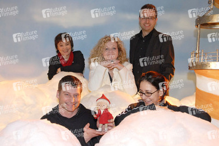 Regisseur Jesper Möller und Team und Sandmann