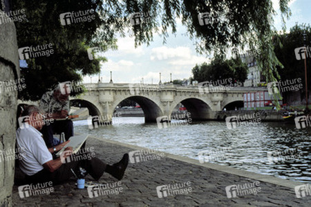 Maler bei der Pont Neuf