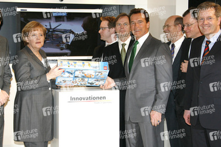 Angela Merkel, Arnold Schwarzenegger, Stephan Weil, Christian Wulff