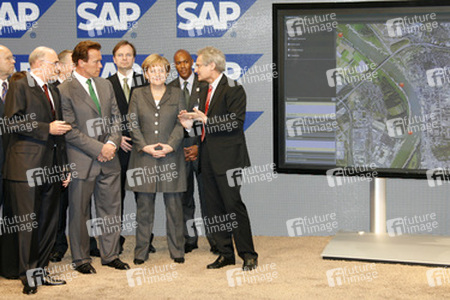 Angela Merkel, Arnold Schwarzenegger, Henning Kagermann