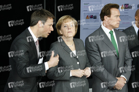 René Obermann, Angela Merkel, Arnold Schwarzenegger