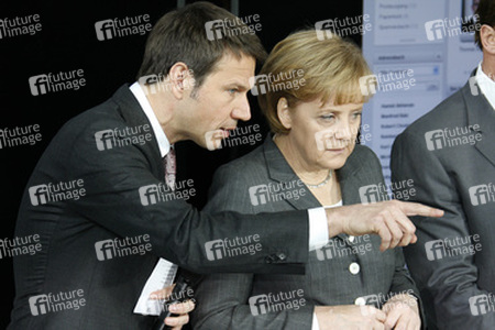 René Obermann, Angela Merkel