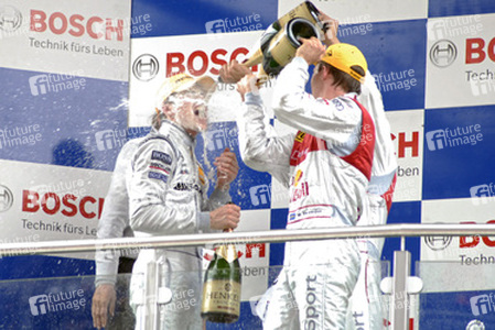 Timo Scheider (2.Platz), Paul Di Resta (1.Platz), Mattias Ekström (3.Platz)