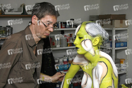 Jörg Düsterwald mit Model