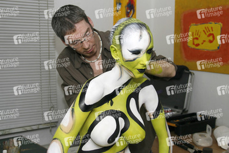 Jörg Düsterwald mit Model