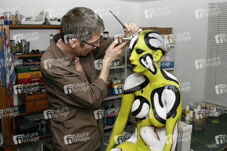 Jörg Düsterwald mit Model