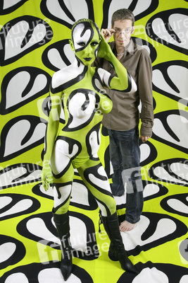 Jörg Düsterwald mit Model