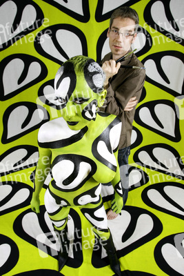 Jörg Düsterwald mit Model