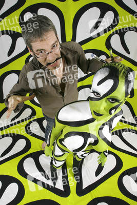 Jörg Düsterwald mit Model