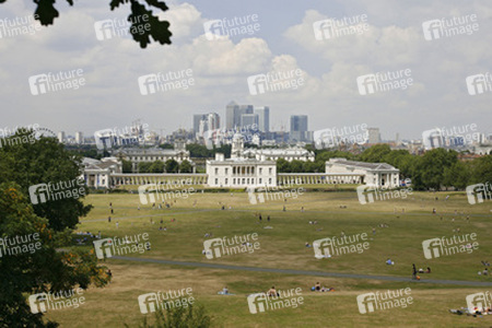 Blick vom Königlichen Observatorium von Greenwich / Royal Greenwich Observatory