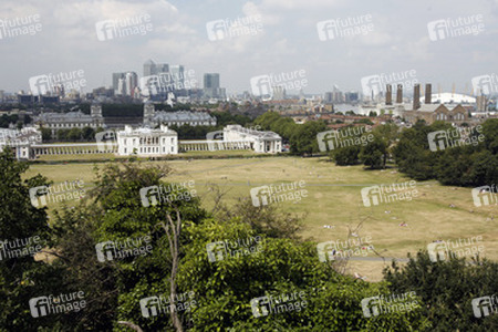 Blick vom Königlichen Observatorium von Greenwich / Royal Greenwich Observatory