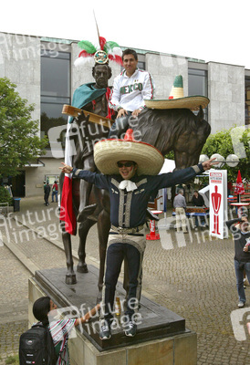 Fans aus Mexiko auf der Fanmeile