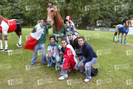 Fans aus Mexiko auf der Fanmeile