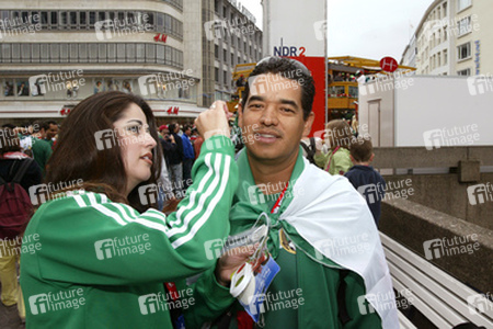 Fans aus Mexiko auf der Fanmeile am Kröpcke