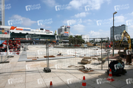 Baustelle auf dem Alexanderplatz