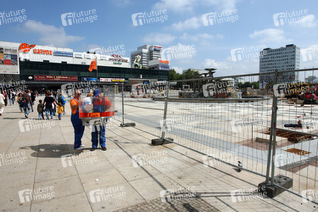 Baustelle auf dem Alexanderplatz