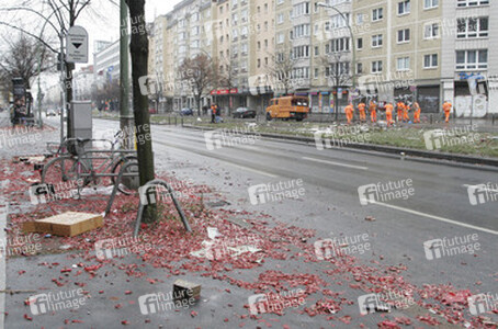 Aufräumarbeiten in Berlin