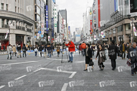 Einkaufsstraße in Ginza