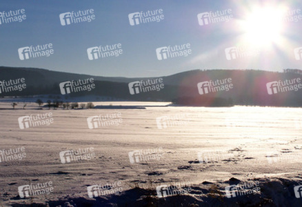 Schneebedecktes Feld