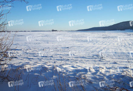 Schneebedecktes Feld