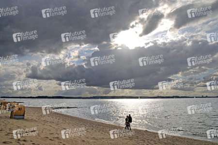 Spaziergänger am Strand