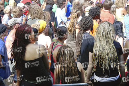 Fans mit Dreadlocks