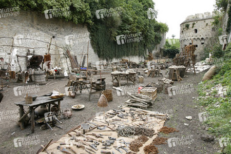 Marktplatz Set in der Süd-Bastion der Burg Querfurt