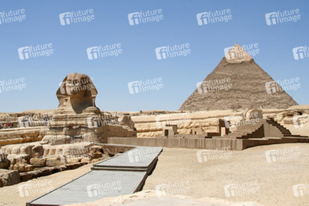 Sphinx, Chephren-Pyramide