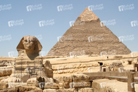 Sphinx, Chephren-Pyramide