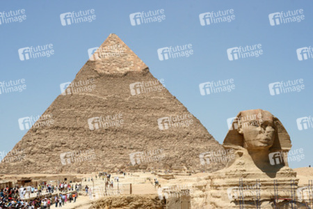 Sphinx, Chephren-Pyramide