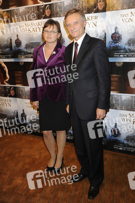 Marek Prawda mit Ehefrau Grazyna Prawda