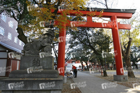 Am Hanazono-jinja Schrein