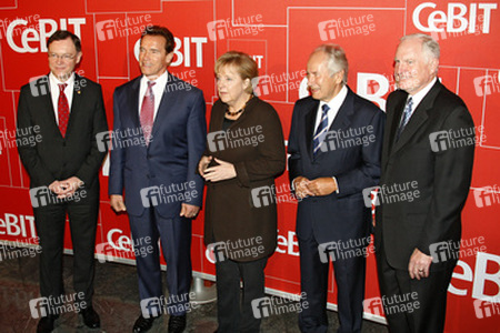 Stephan Weil, Arnold Schwarzenegger, Angela Merkel, Stephan Weil, August-Wilhelm Scheer, Craig Barrett