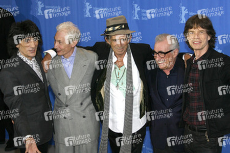 Ron Wood, Charlie Watts, Keith Richards, Martin Scorsese, Mick Jagger