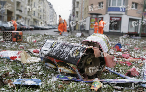 Aufräumarbeiten in Berlin