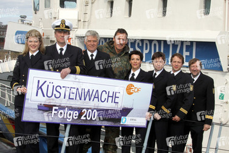 Ralf Moeller und der 'Küstenwache'-Cast
