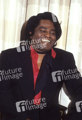 Pressetermin mit James Brown in London