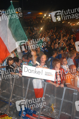 Italienische Fans feiern den WM-Sieg auf der Fanmeile