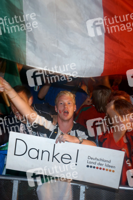 Italienische Fans feiern den WM-Sieg auf der Fanmeile