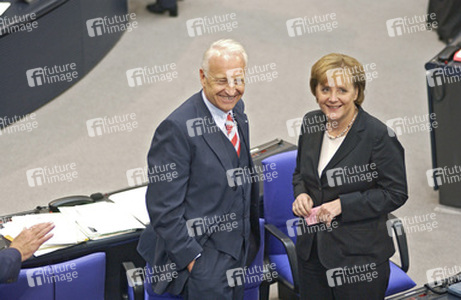 Edmund Stoiber, Angela Merkel