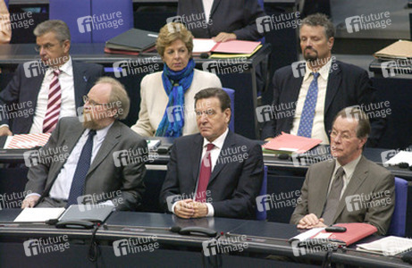 Wolfgang Thierse, Gerhard Schröder, Franz Müntefering