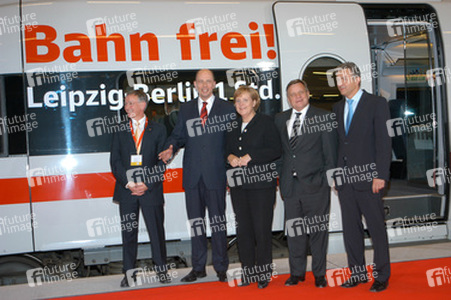 Angela Merkel, Hartmut Mehdorn, Klaus Wowereit