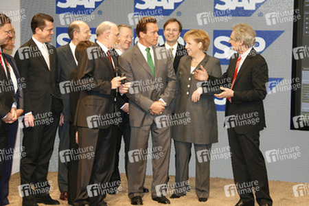Angela Merkel, Arnold Schwarzenegger, Henning Kagermann