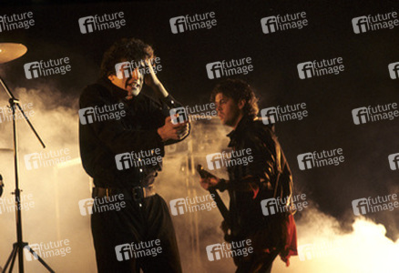 Musikvideo-Dreharbeiten mit Killing Joke in London