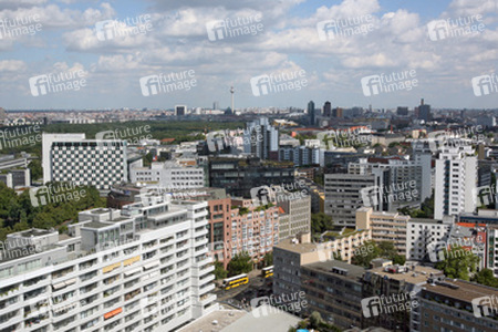 Blick von der Panorama-Etage im 20. Stock des Europa-Centers