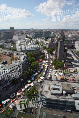 Blick von der Panorama-Etage im 20. Stock des Europa-Centers