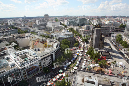 Blick von der Panorama-Etage im 20. Stock des Europa-Centers