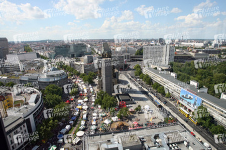 Blick von der Panorama-Etage im 20. Stock des Europa-Centers